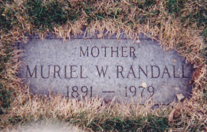 Grave stone for Muriel Willene "Willie" Maret Randall (December 19, 1891 - October 22, 1979). Grave stone for Muriel Willene "Willie" Maret Randall (December 19, 1891 - October 22, 1979).