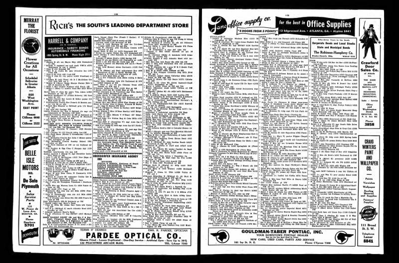 Atlanta, Georgia, City Directory, 1951. Clarence D. O'Barr (along with "H. Veronica") appears in the center column of page 1138. At that time, he was the Manager of the "Blue Jacket Grill" and was living at: 1614 Woodland Ave. SE. Atlanta, GA  30316